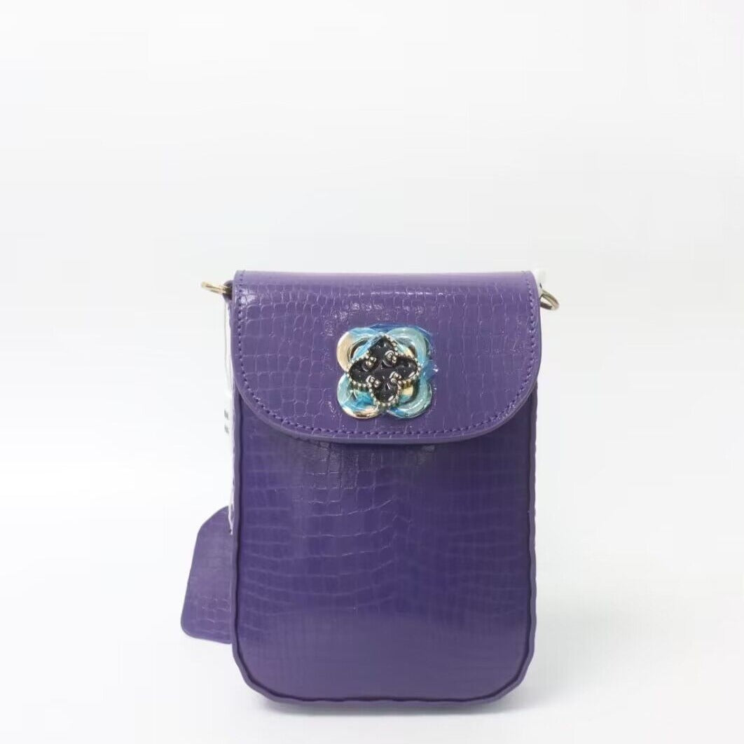 【NEW】【Colorful phone bag】Cowhide Leather Bag --Buy 1 Get 1 Pony and 1 Coin Purse