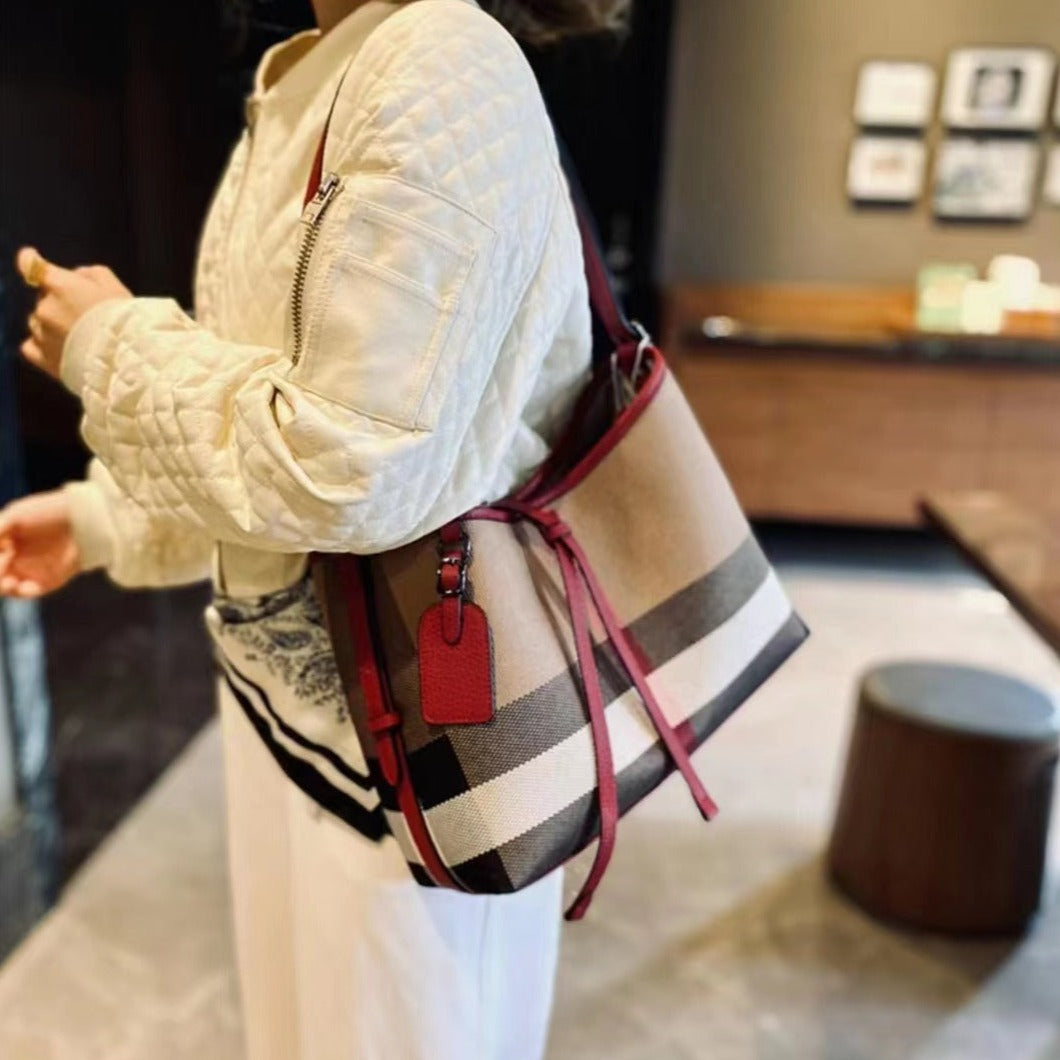 【Bertali】Tie rope underarm bag cowhide leather,buy 1 get 1 pony and 1 coins purse