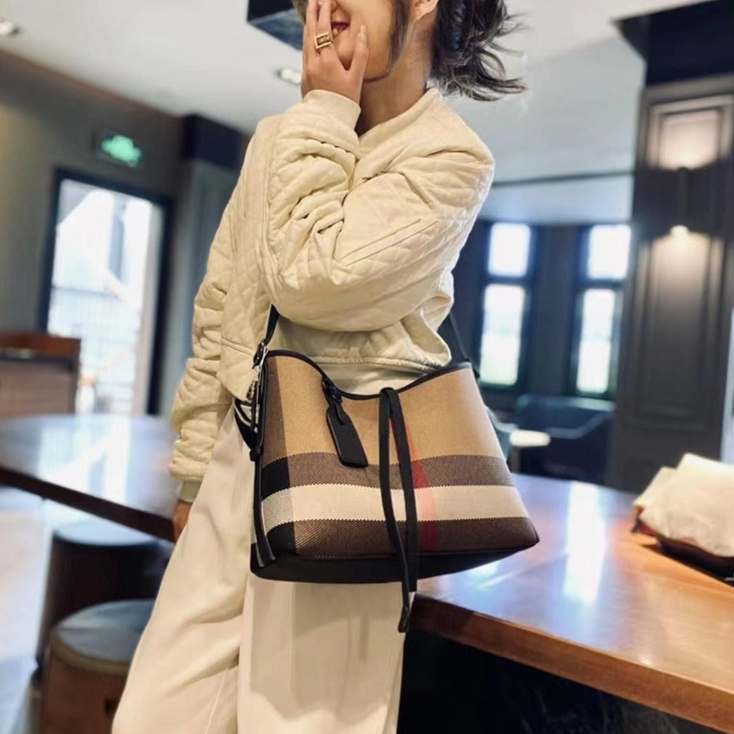 【Bertali】Tie rope underarm bag cowhide leather,buy 1 get 1 pony and 1 coins purse