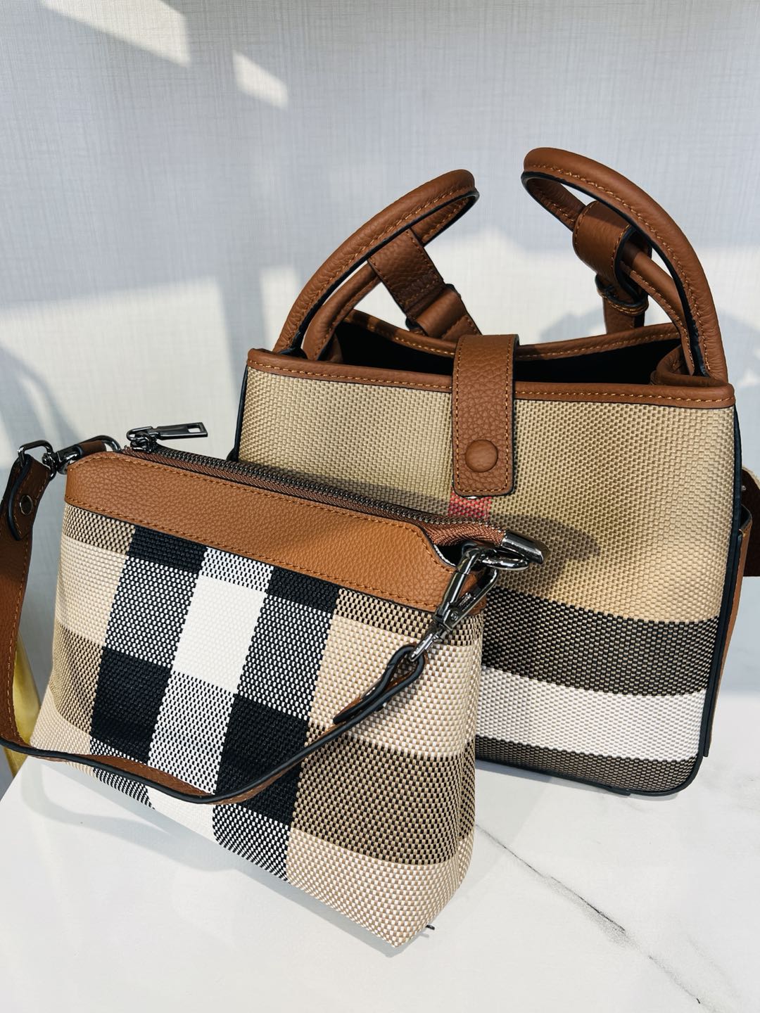 【Lindy Bag】【2 in 1】Bucket Handbag with Small Bag-,buy 1 get 1 pony and 1 headband