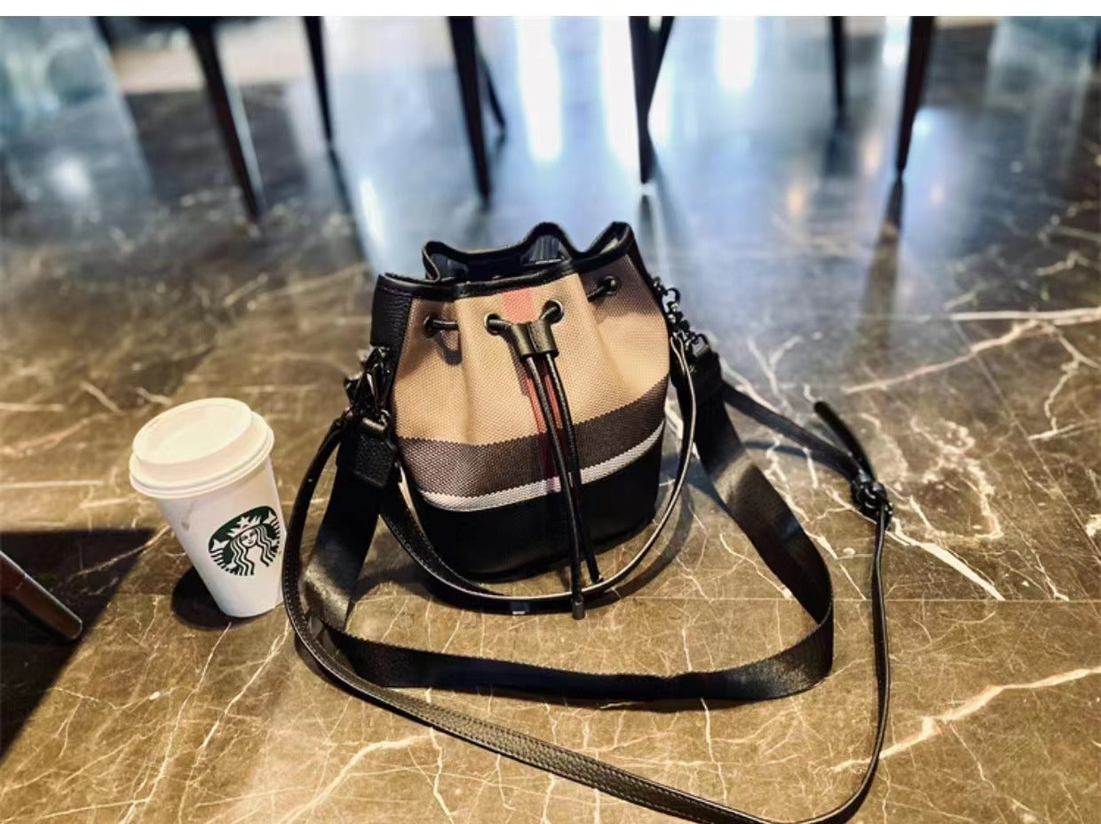 【drawstring bag-S】【2 in 1】Large Capacity Crossbody Handbag with Small Wallet-,buy 1 get 1 pony and 1 headband