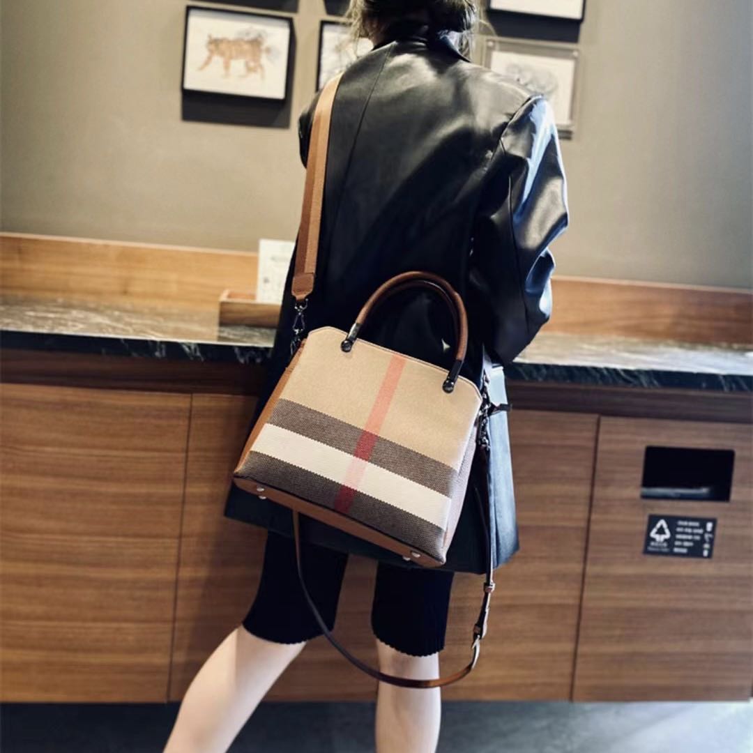 【Teddy Bag】Checkered Square Handbag-,buy 1 get 1 pony and 1 headband