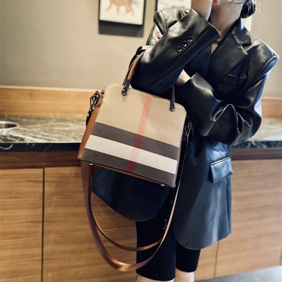 【Teddy Bag】Checkered Square Handbag-,buy 1 get 1 pony and 1 headband