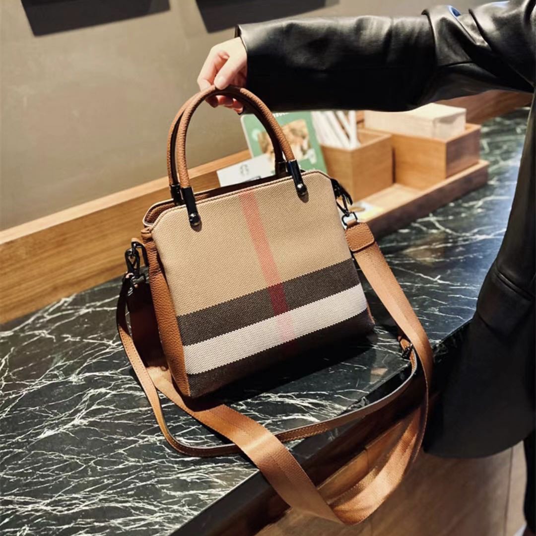 【Teddy Bag】Checkered Square Handbag-,buy 1 get 1 pony and 1 headband