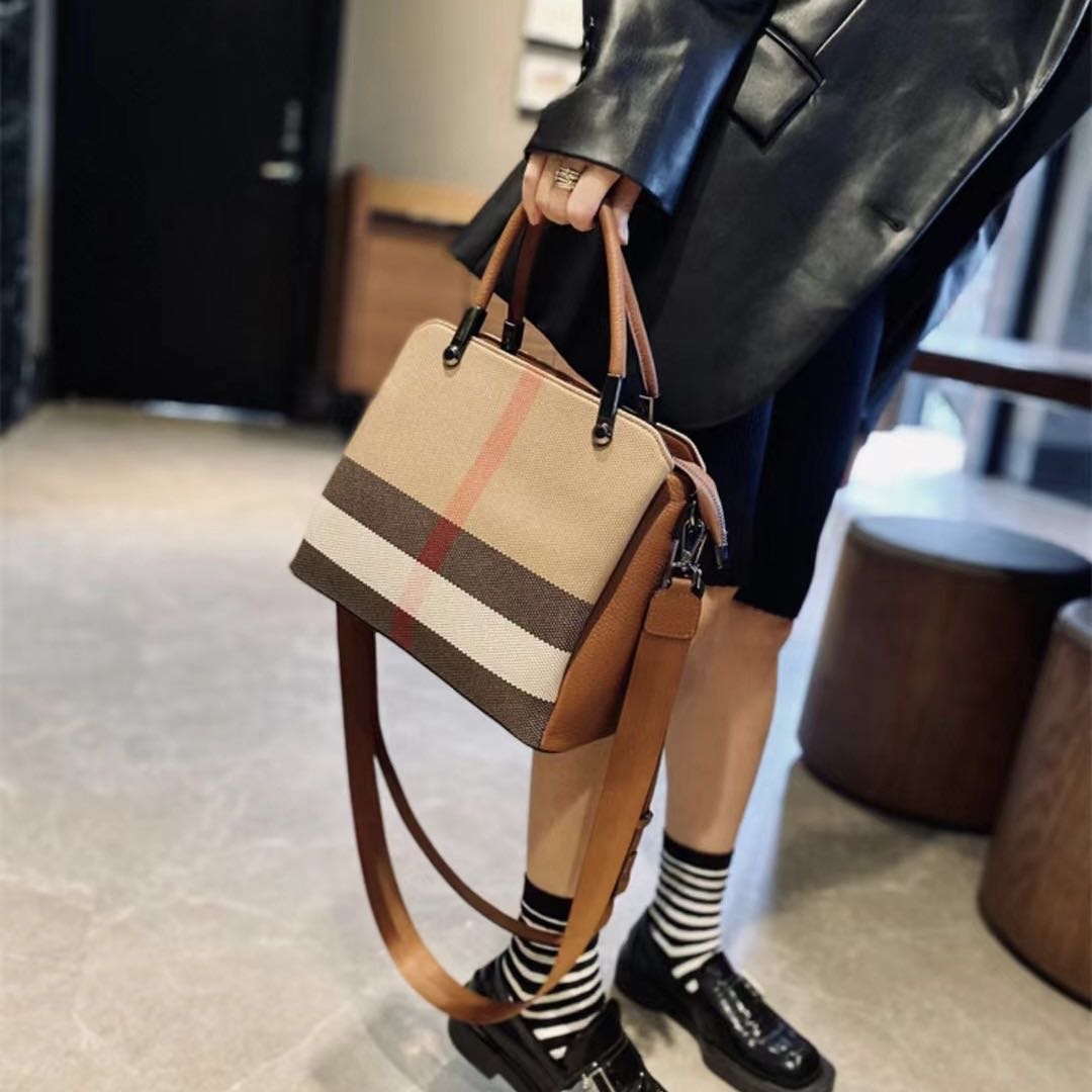 【Teddy Bag】Checkered Square Handbag-,buy 1 get 1 pony and 1 headband