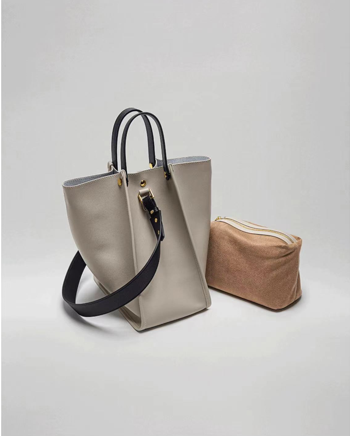【Ice Cream】Handle Tote with Shoulder Strap,buy 1 get 1 pony and 1 headband