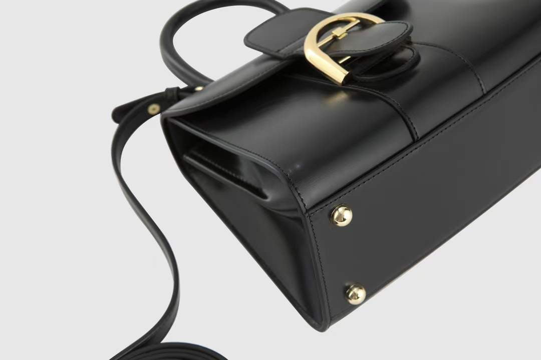 【D bag】Real Full Cowhide Leather Handbag-,buy 1 get 1 pony and 1 headband