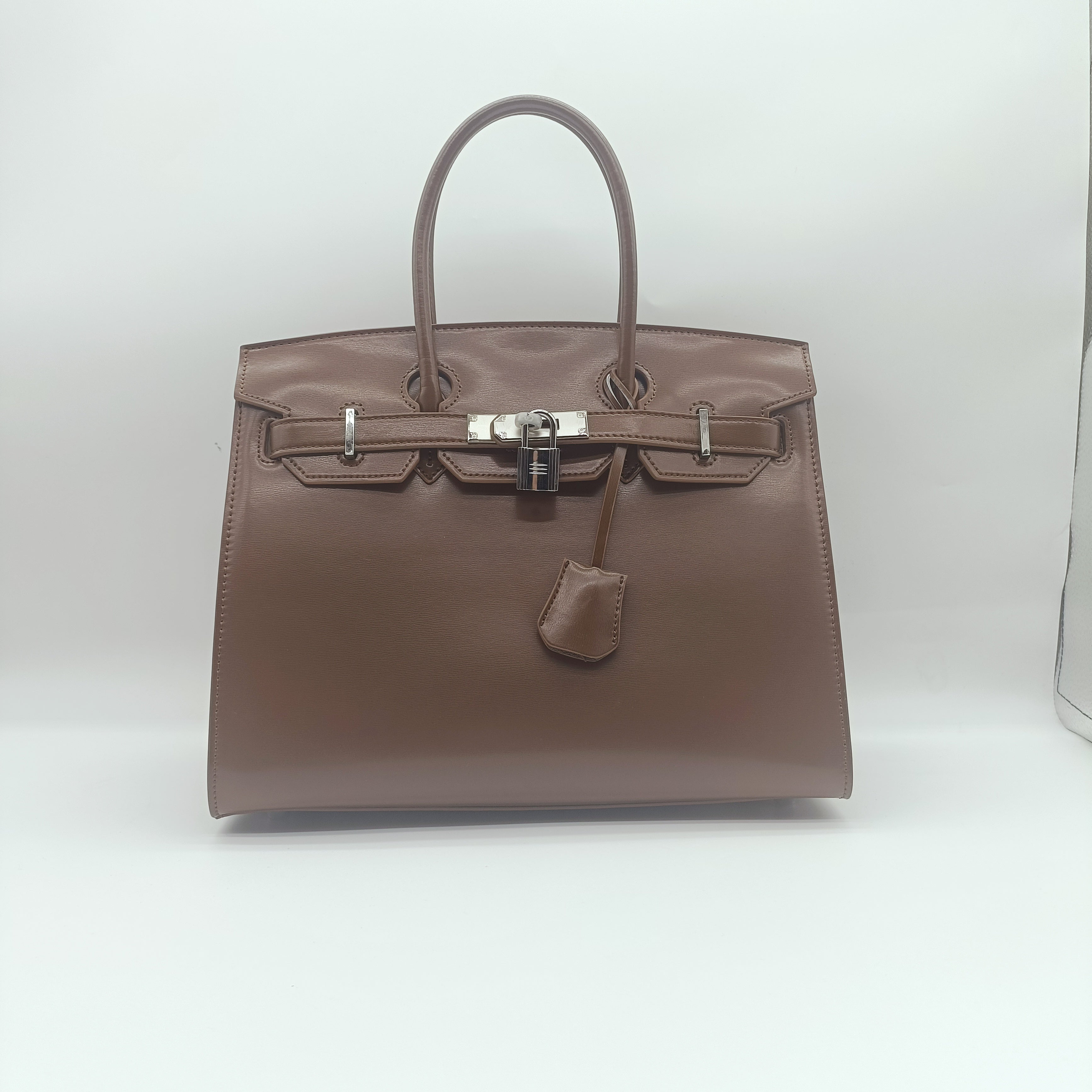 【BK-30】Real Full Cowhide Leather Handbag-,buy 1 get 1 pony and 1 headband