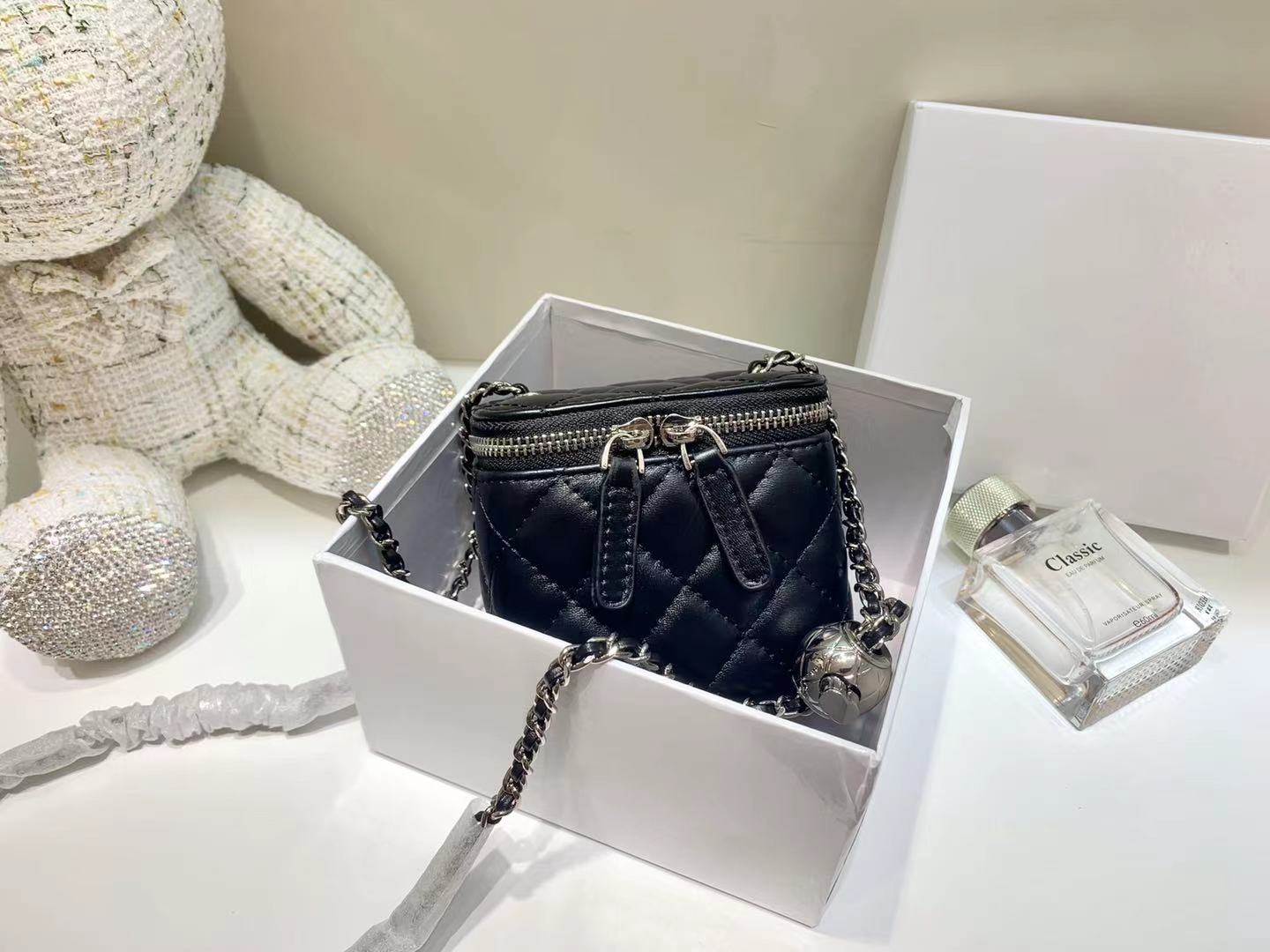 【Mini Square Box】Quilted Mini Box Bags,buy 1 get 1 pony