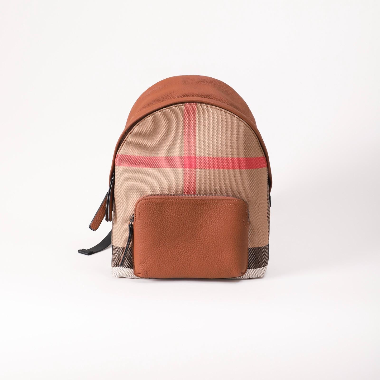 【Zipper Backpack】Unisex Cowhide Leather BP Travel Bag(pocket) L 10.24" , W 12.6" , H 6.3"-,buy 1 get 1 pony and 1 headband