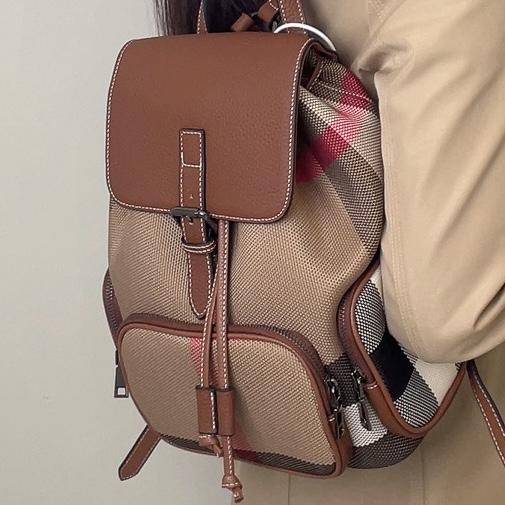 【Drawstring Backpack】Multi-pocket Shoulder Bag Backpack L 9.45" , W 5.9" , H 13"-,buy 1 get 1 pony and 1 headband