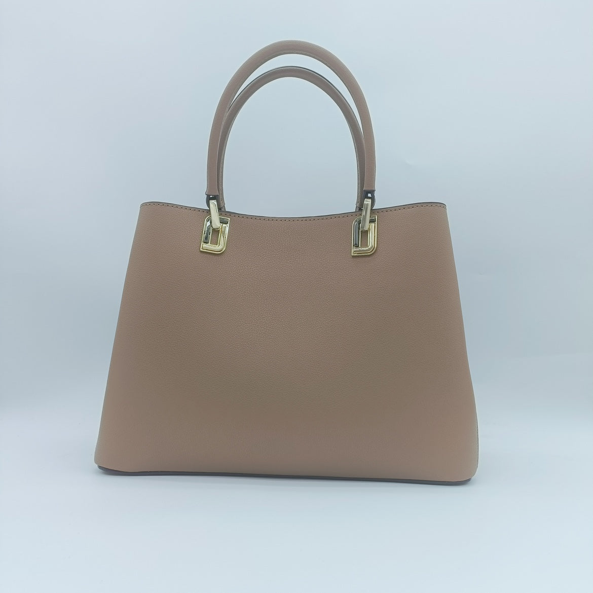 【Khaki O】Real Cowhide Leather Handbag-,buy 1 get 1 pony and 1 headband