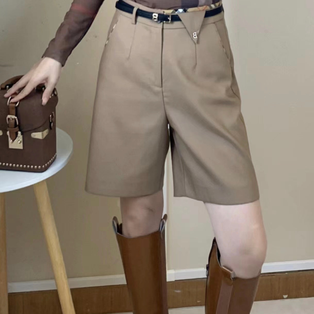 【BoBo’s Pant】Suit Pants Medium Pants,buy 1 get 1 pony and 1 headband
