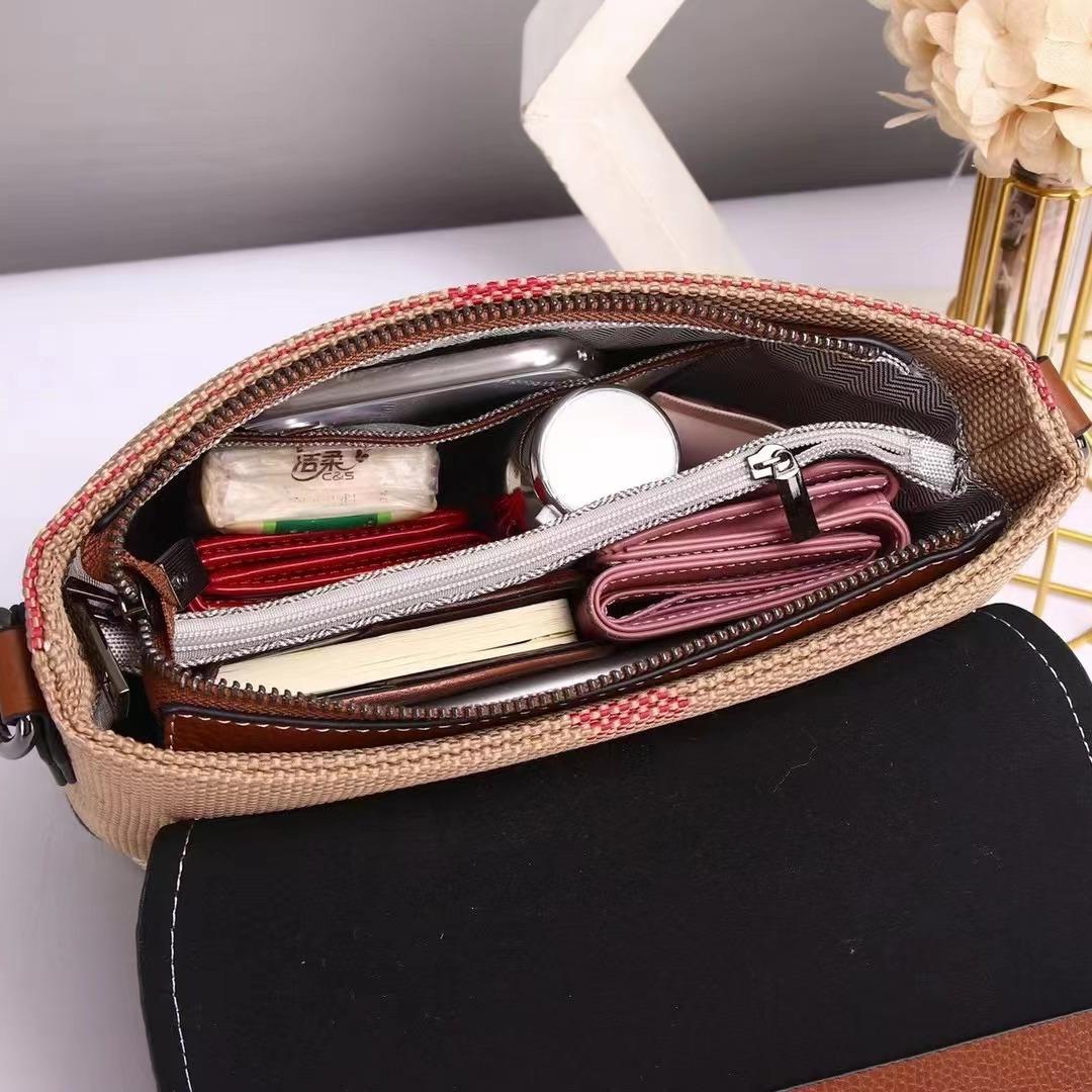 【Flap Bucket】Casual Multi-compartment Crossbody Bag-,buy 1 get 1 pony and 1 headband
