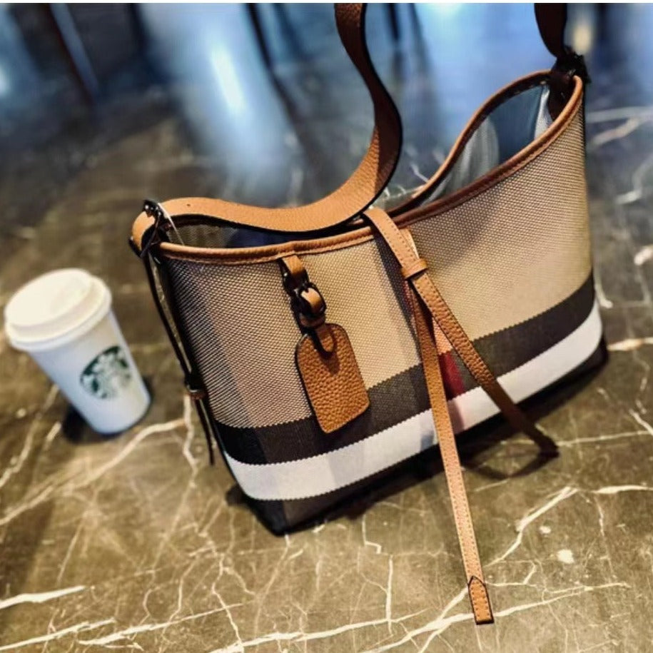 【Bertali】Tie rope underarm bag cowhide leather,buy 1 get 1 pony and 1 coins purse