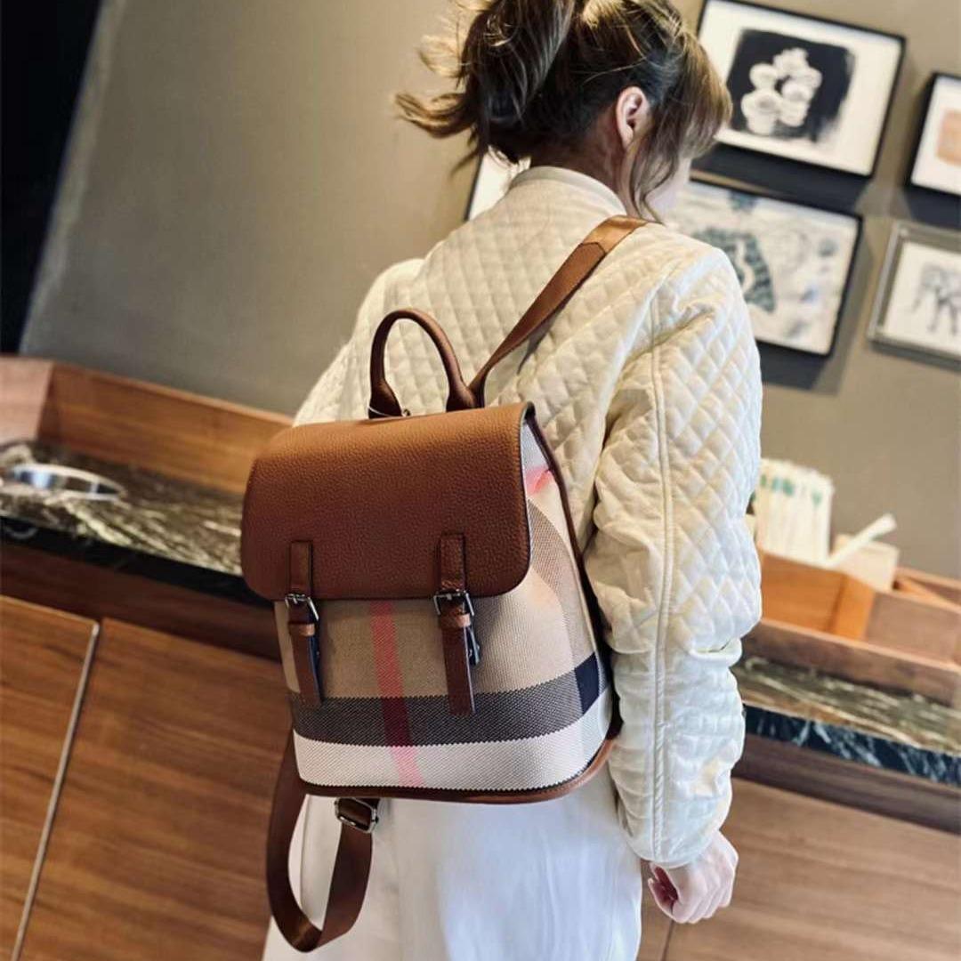 【Flap Large Backpack】Flap Large-capacity Backpack-,buy 1 get 1 pony and 1 headband