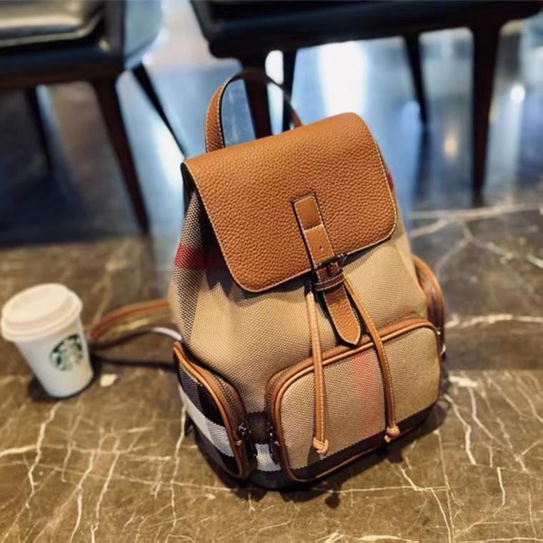 【Drawstring Backpack】Multi-pocket Shoulder Bag Backpack L 9.45" , W 5.9" , H 13"-,buy 1 get 1 pony and 1 headband