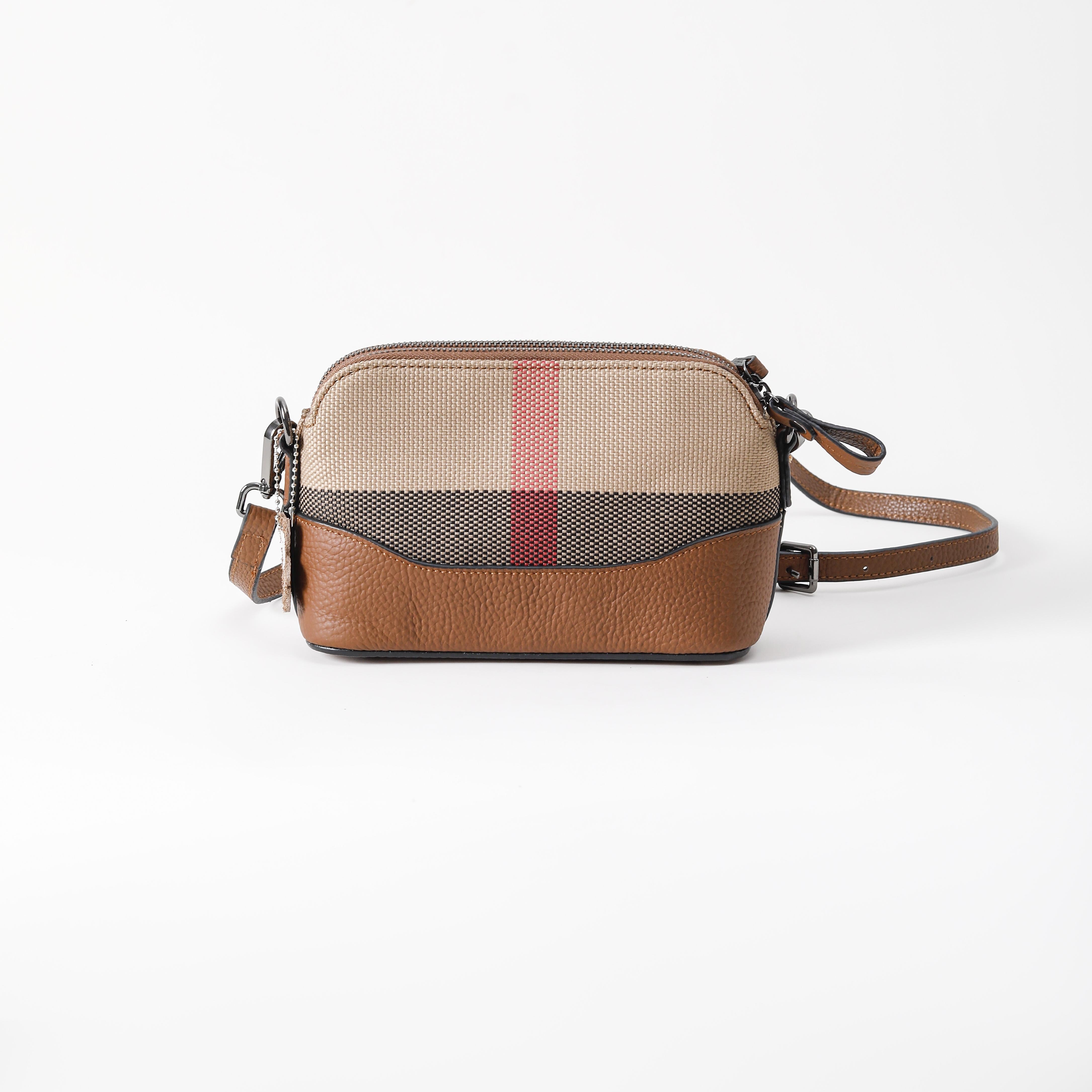 【Hobo Bag】Checkered Unisex Crossbody Bag-buy 1 get 1 pony and 1 coins purse