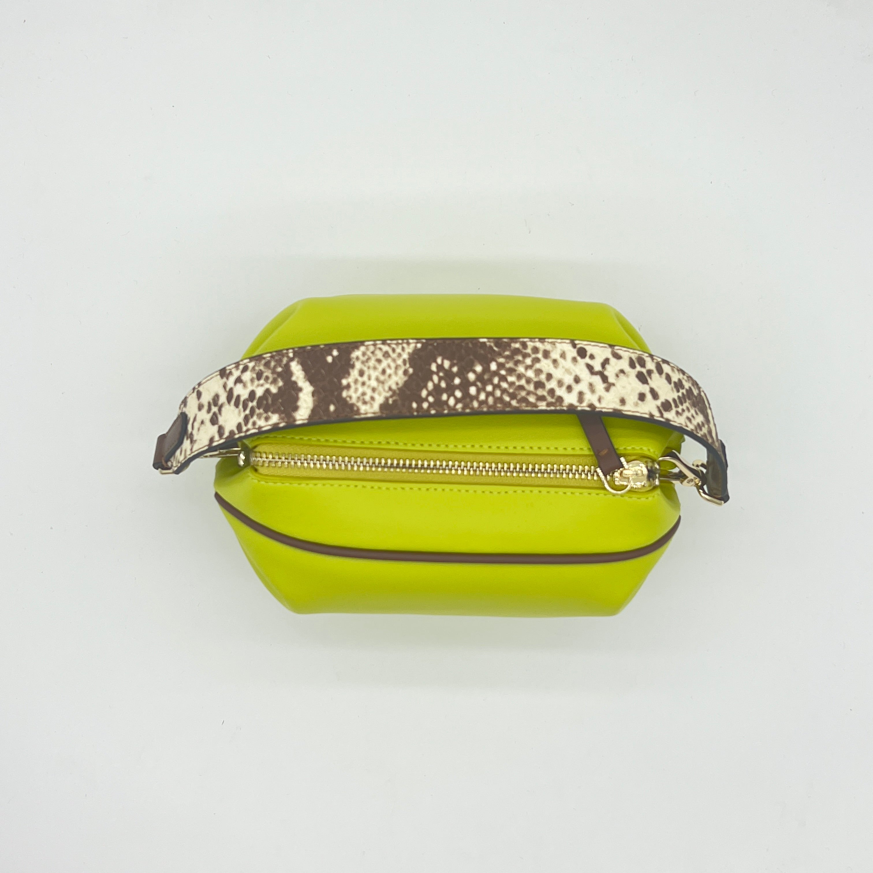 【Avocado Bag】Cowhide Leather Serpentine Handbag,buy 1 get 1 pony and 1 headband