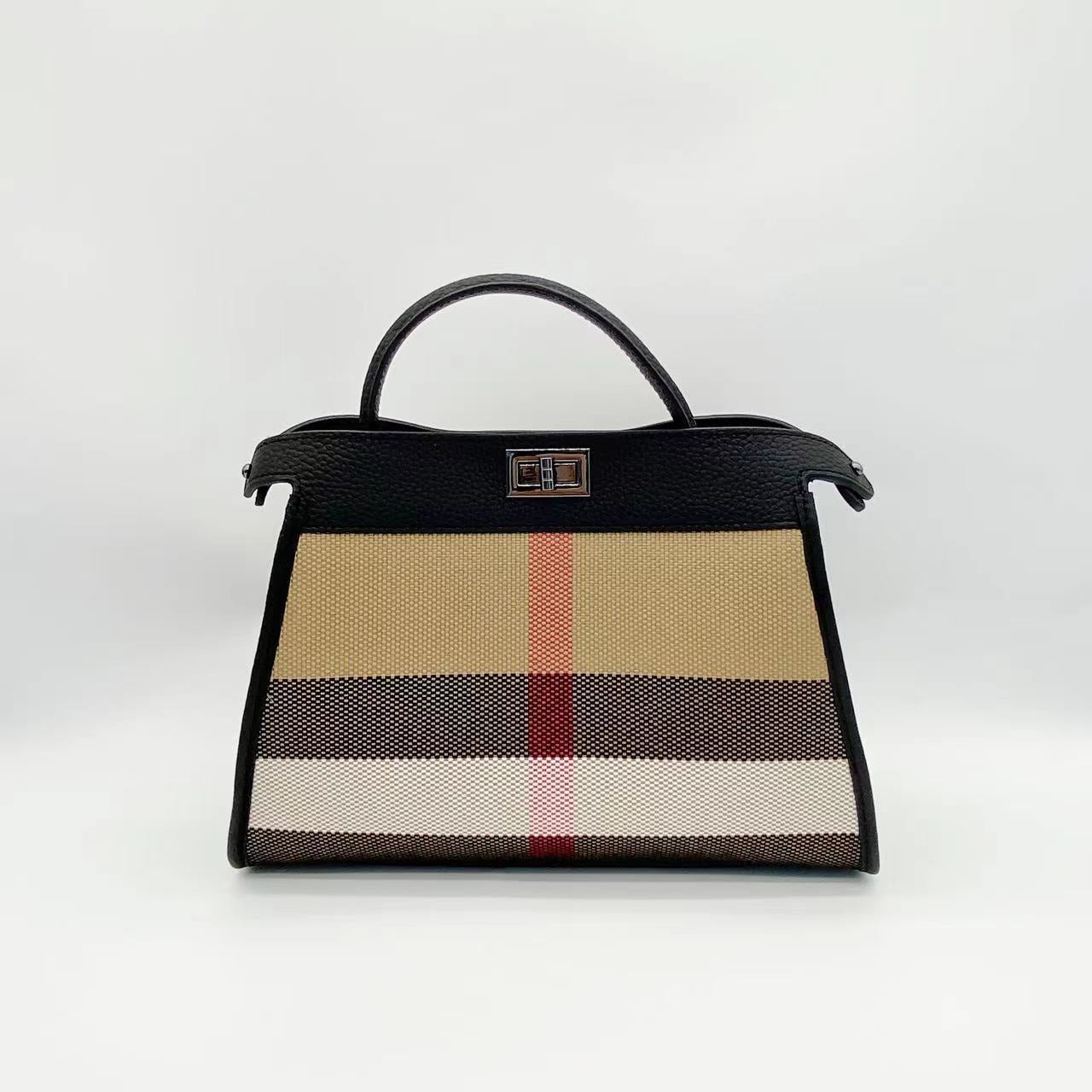 【T Bag-S】Trapezoid Briefcase Handbag-,buy 1 get 1 pony and 1 headband