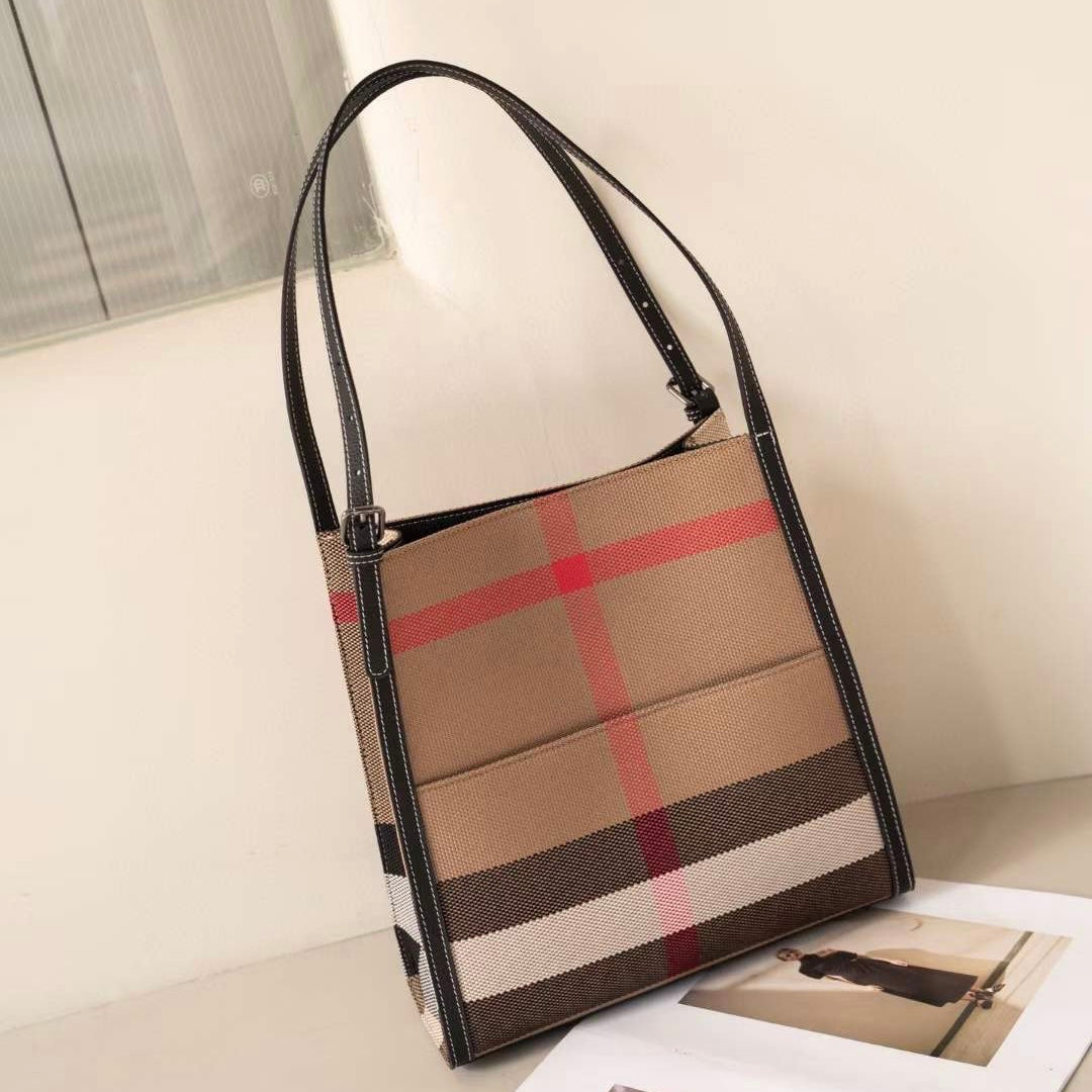 【Bb bag】【2 in 1】Checkered Cowhide Leather Shoulder Bag with Chain Cellphone Bag,buy 1 get 1 pony and 1 headband
