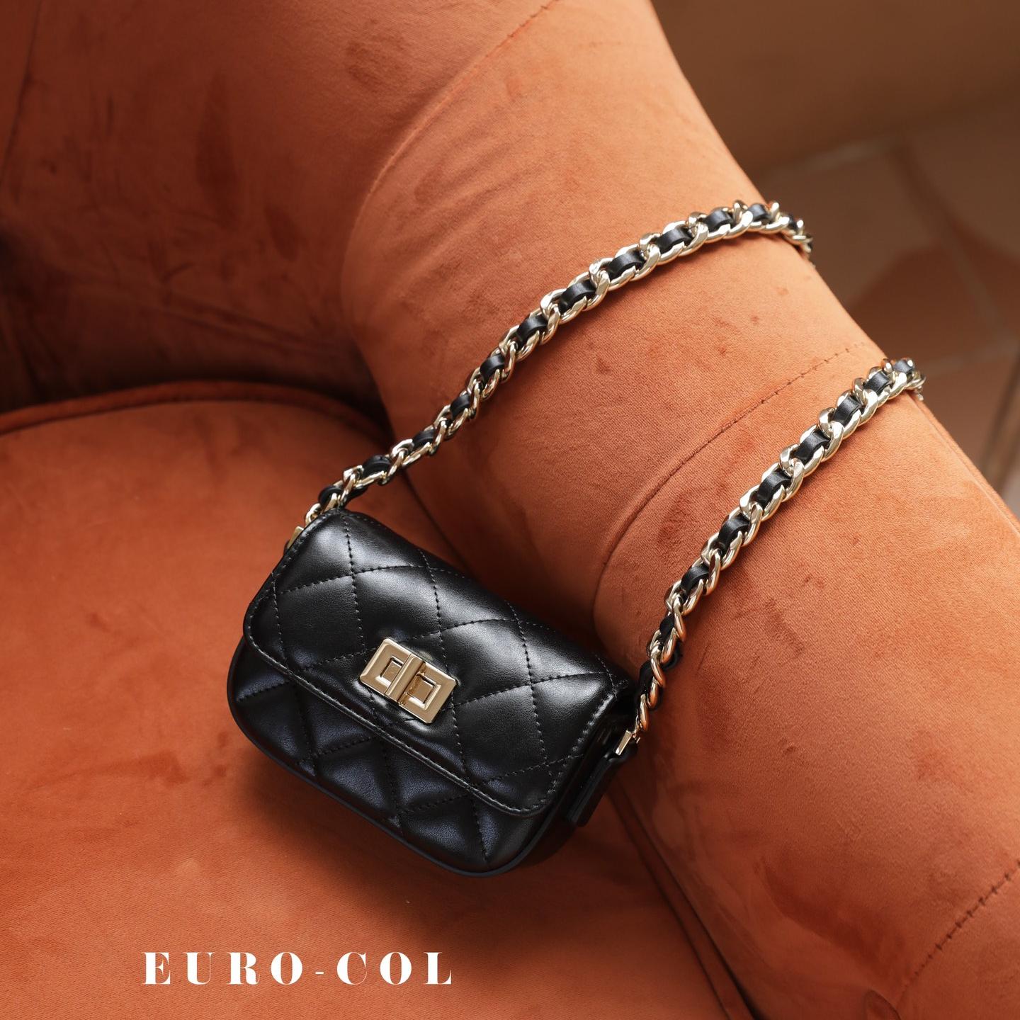【Lipstick Bag】 Micro Quilted Lock Crossbody Bag,buy 1 get 1 pony and 1 coins purse