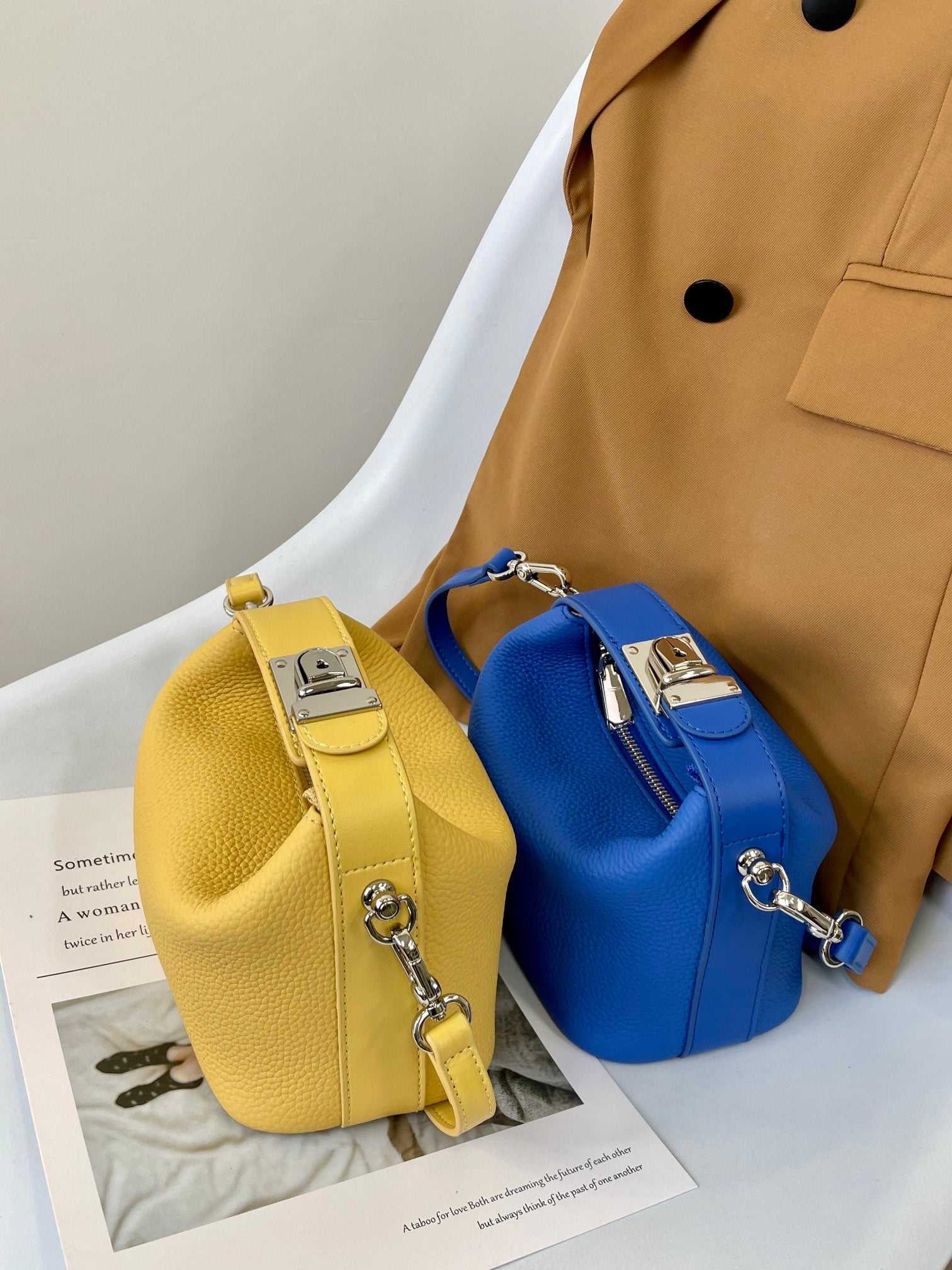 【Gummy bag】Mini Box Handbag Crossbody Bag,buy 1 get 1 pony and 1 headband