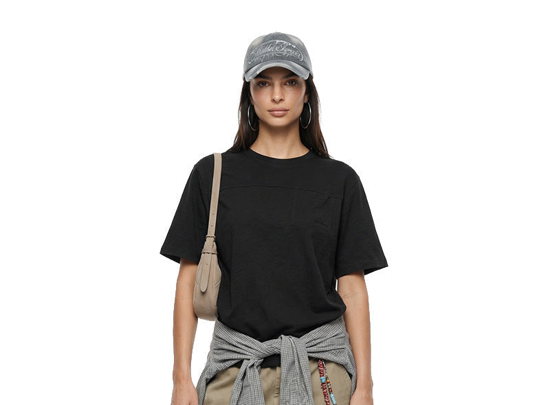 Solid color casual Tee