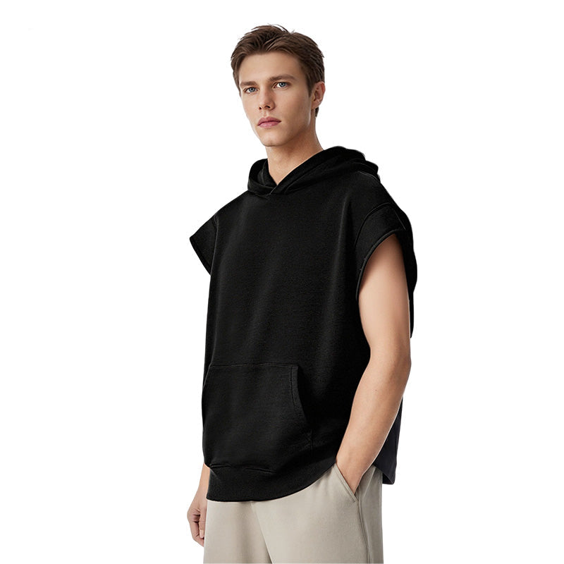 Casual Sleeveless Hoodie