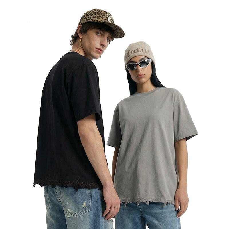 Embroidered Letter Short Sleeve Tee