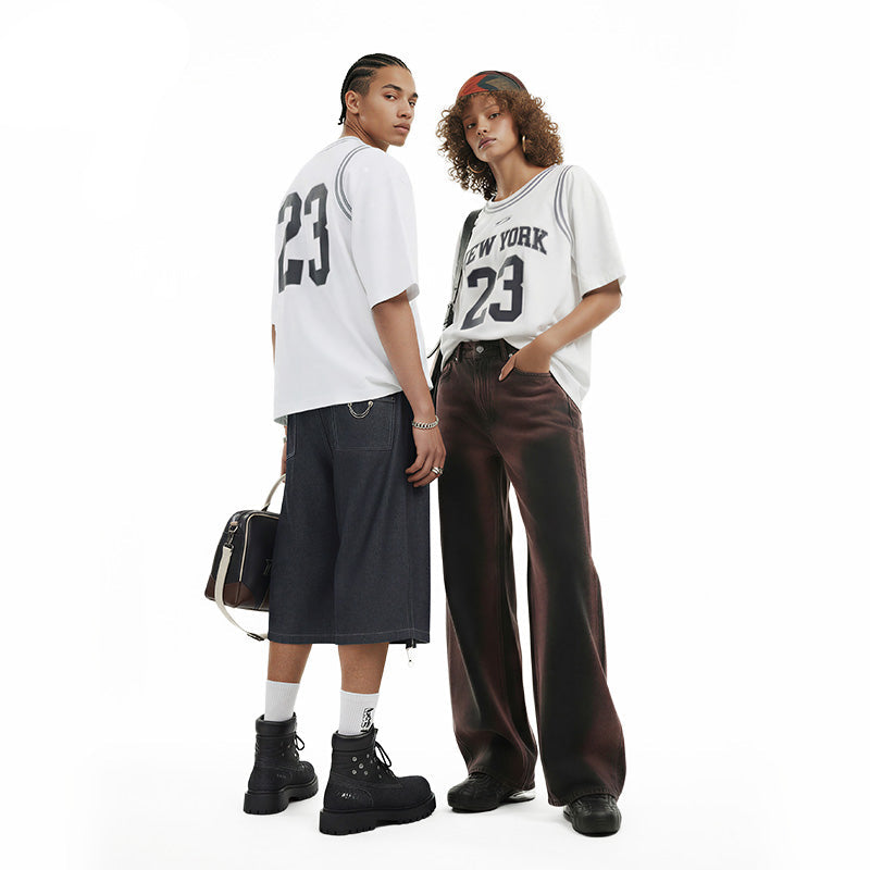 "NEW YORK" Basketball Casual Tee