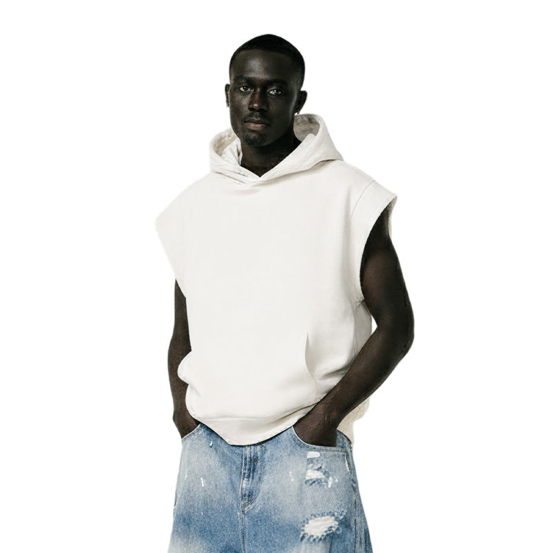Casual Sleeveless Hoodie