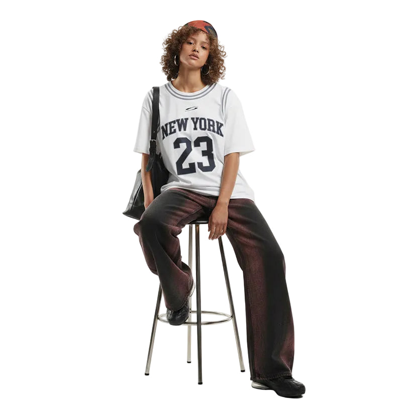 "NEW YORK" Basketball Casual Tee