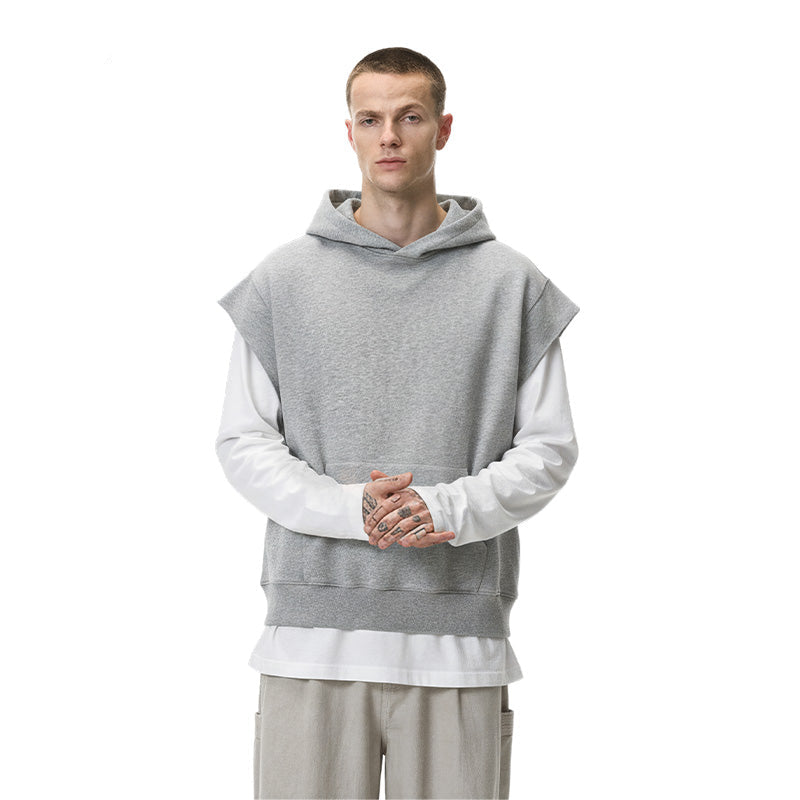 Casual Sleeveless Hoodie