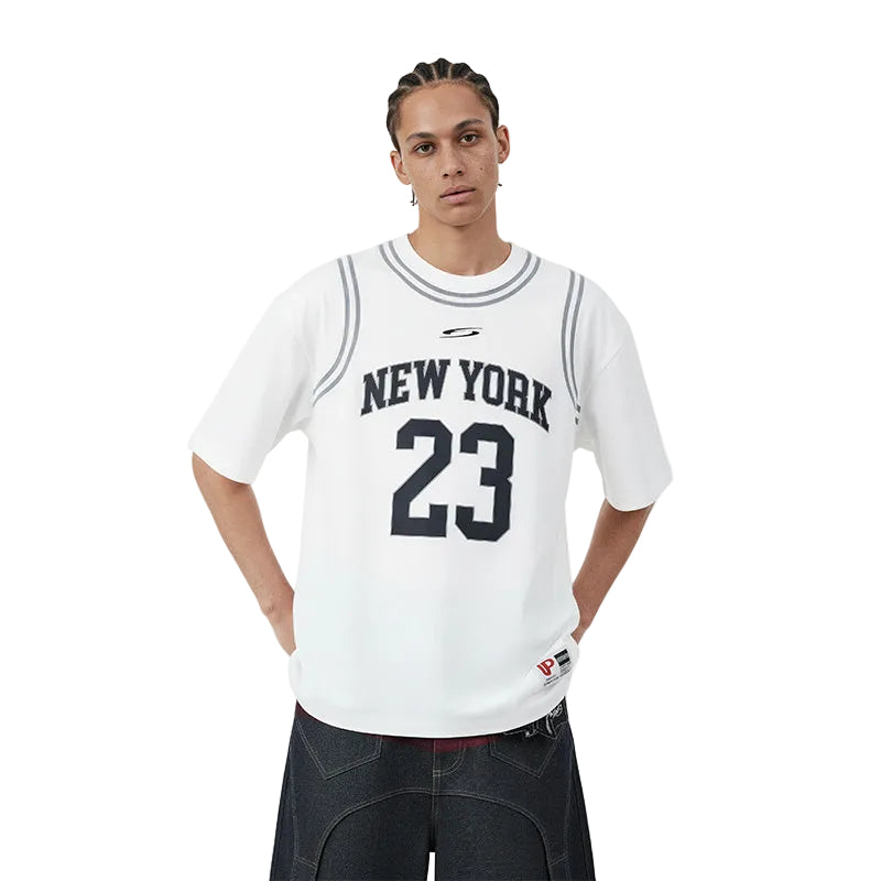 "NEW YORK" Basketball Casual Tee
