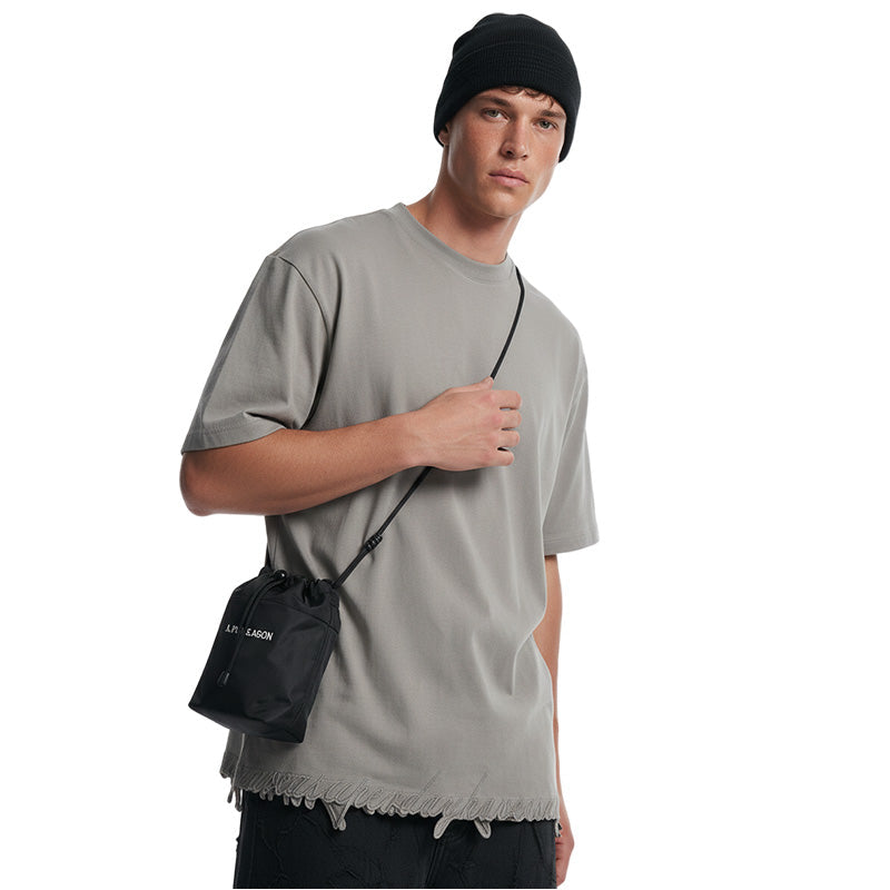 Embroidered Letter Short Sleeve Tee