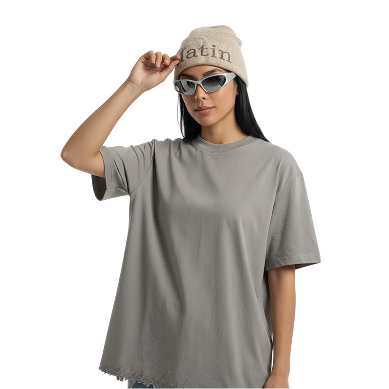 Embroidered Letter Short Sleeve Tee