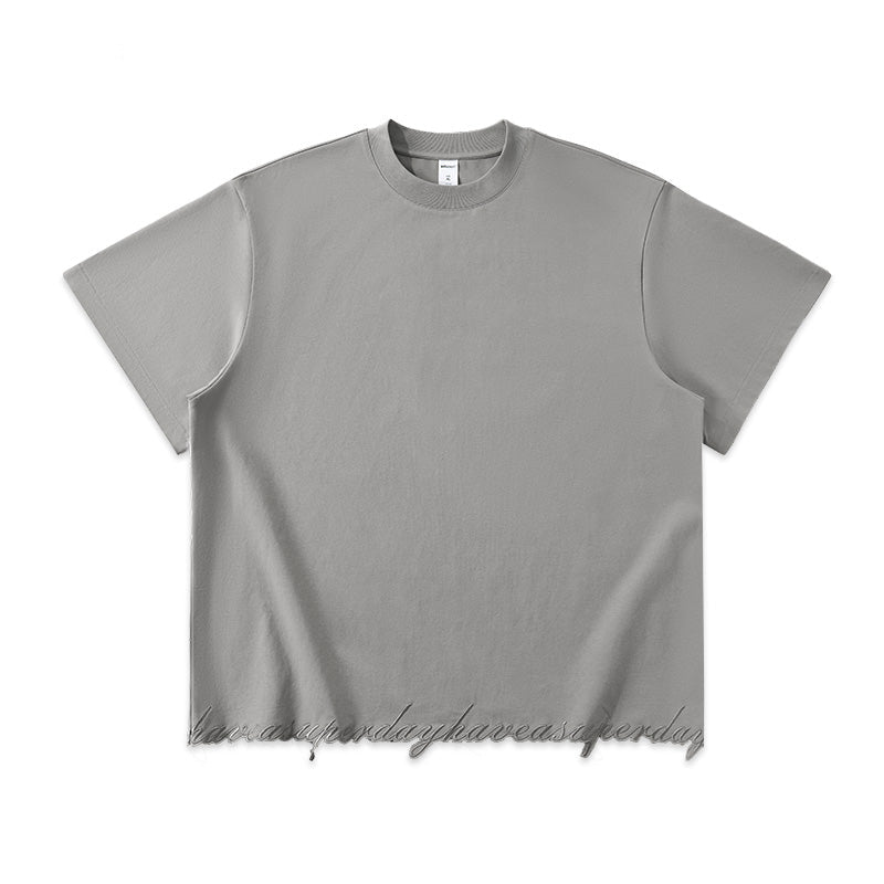 Embroidered Letter Short Sleeve Tee