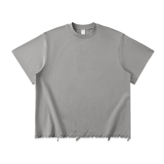 Embroidered Letter Short Sleeve Tee