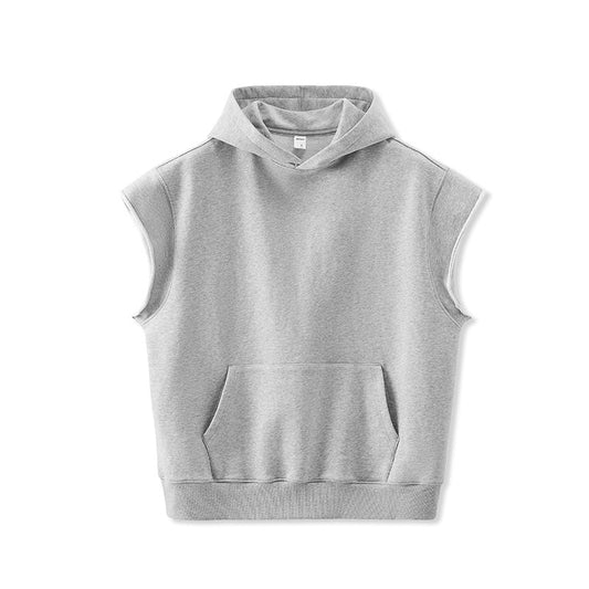 Casual Sleeveless Hoodie