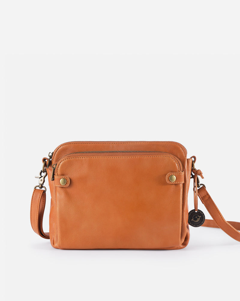 【NEW】【Bali】Three-Layer Leather Crossbody Shoulder & Clutch Bag