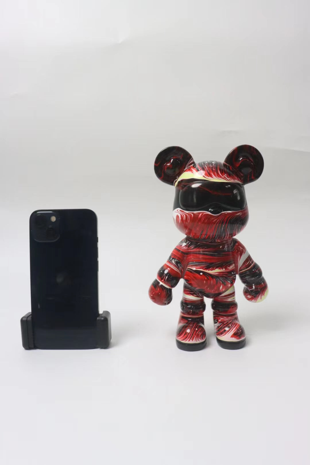 【BoBo‘s Fluid Bear-M】Painting Teddy Bear Violent Bear Gloomy Bear--8.7inch