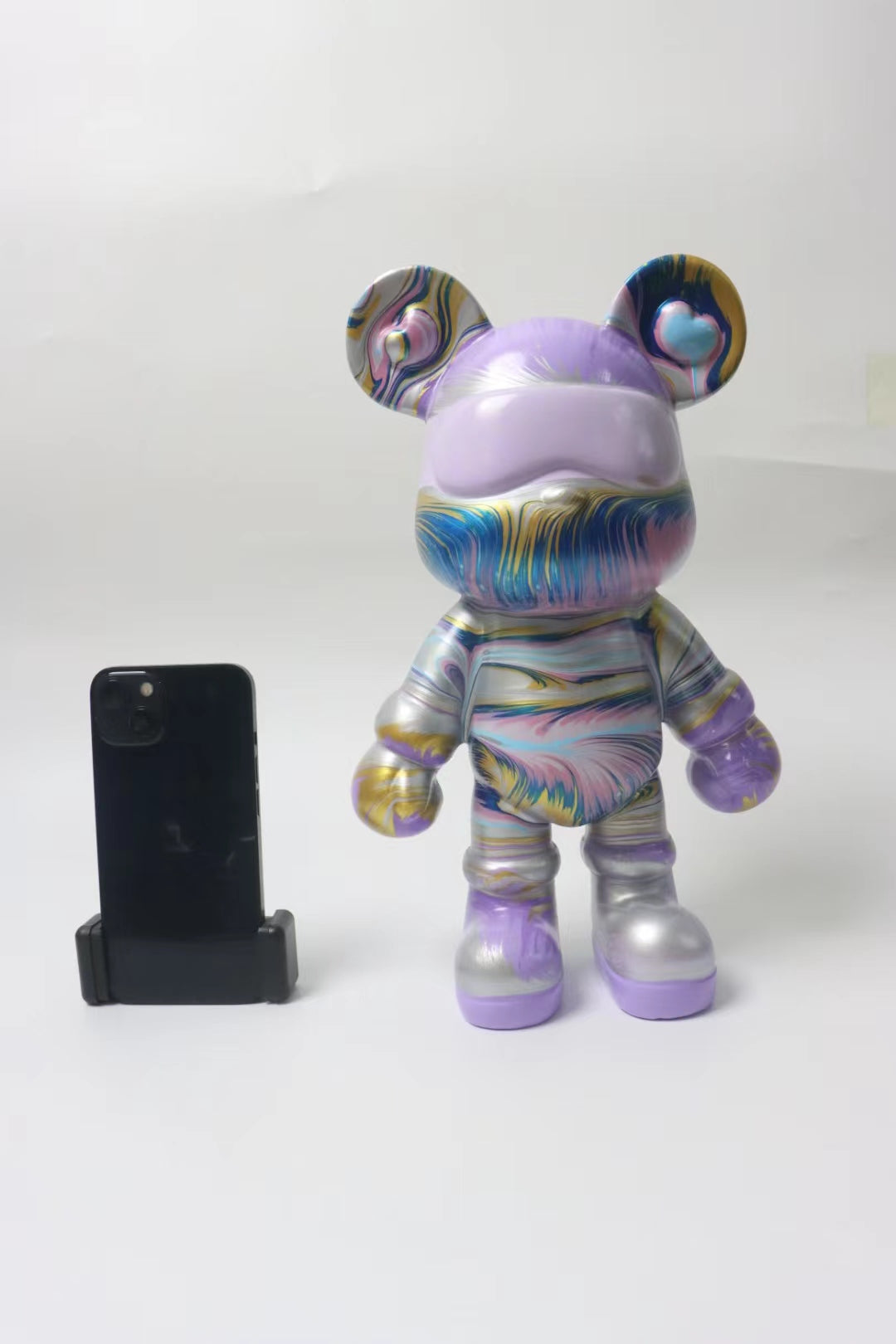 【BoBo‘s Fluid Bear-L】Painting Teddy Bear Violent Bear Gloomy Bear--12.6inch