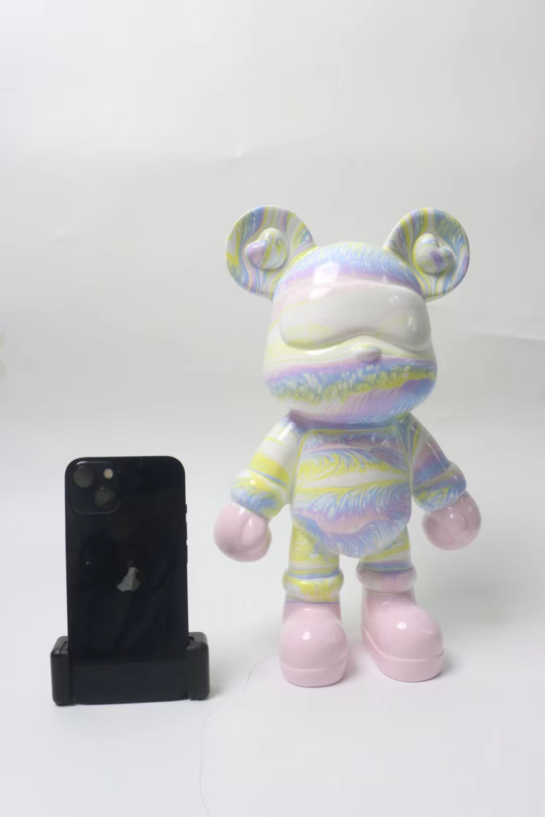 【BoBo‘s Fluid Bear-L】Painting Teddy Bear Violent Bear Gloomy Bear--12.6inch