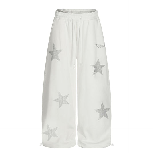 Pentagram Pattern Wide-leg Pants
