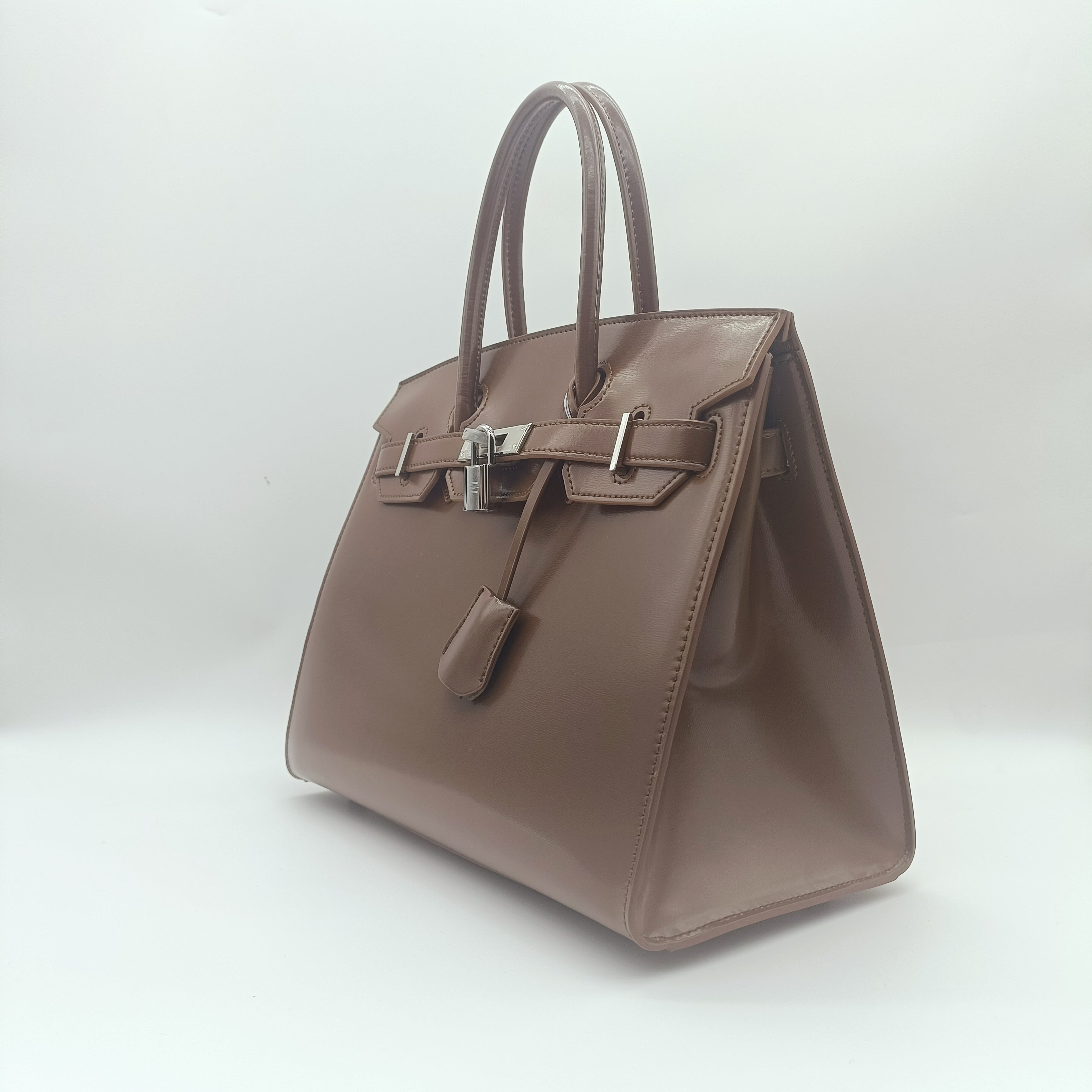 【BK-30】Real Full Cowhide Leather Handbag-，buy 1 get 1 pony and 1 headband