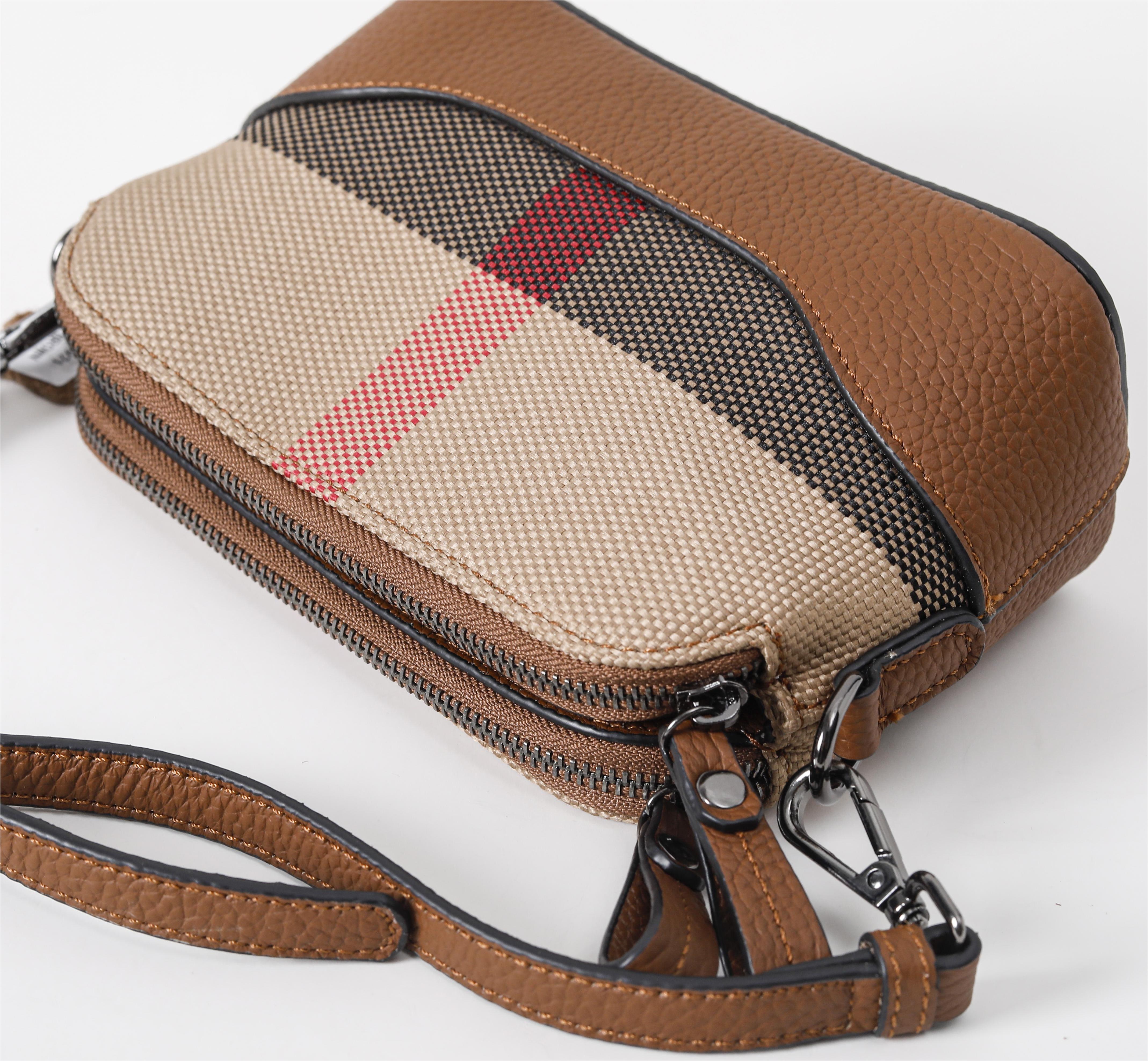 【Hobo Bag】Checkered Unisex Crossbody Bag-buy 1 get 1 pony and 1 coins purse