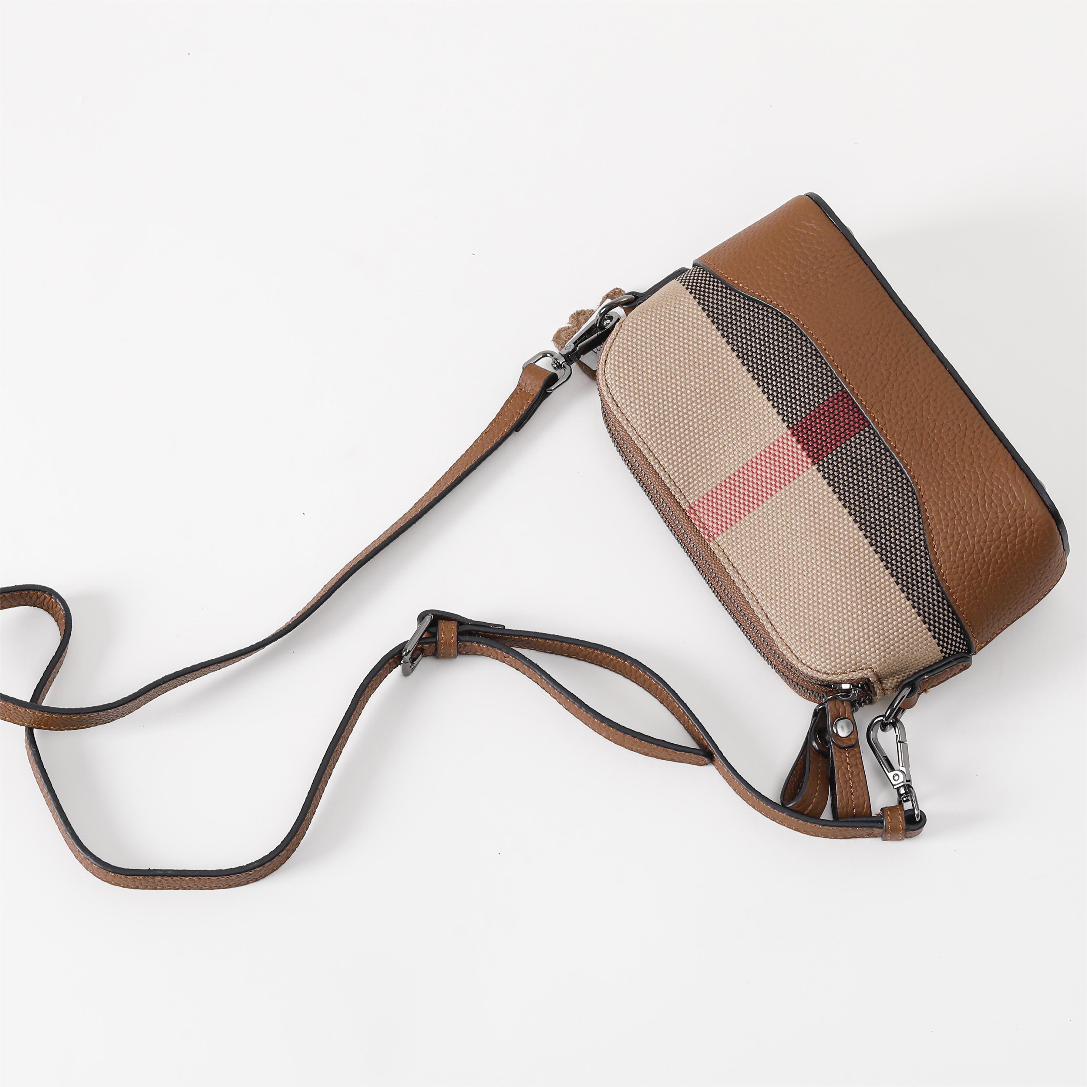 【Hobo Bag】Checkered Unisex Crossbody Bag-buy 1 get 1 pony and 1 coins purse