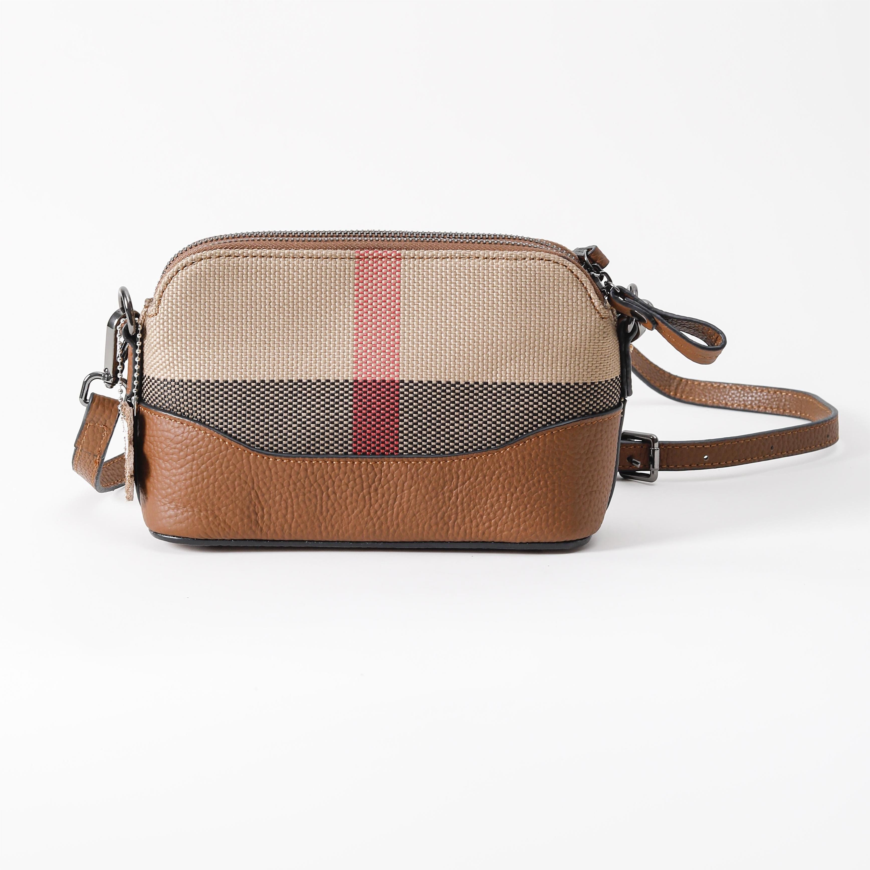 【Hobo Bag】Checkered Unisex Crossbody Bag-buy 1 get 1 pony and 1 coins purse