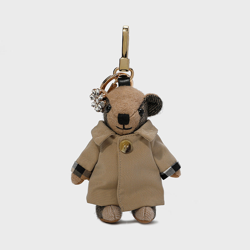 【Handmade Bear】 Charm Trench Coat Cashmere Handmade Bear--buy 1 get 1 pony and 1 coins purse